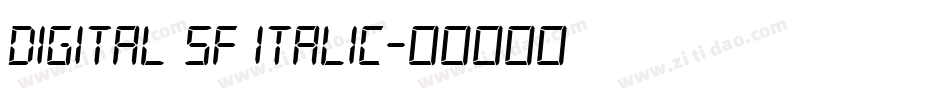 Digital SF Italic字体转换